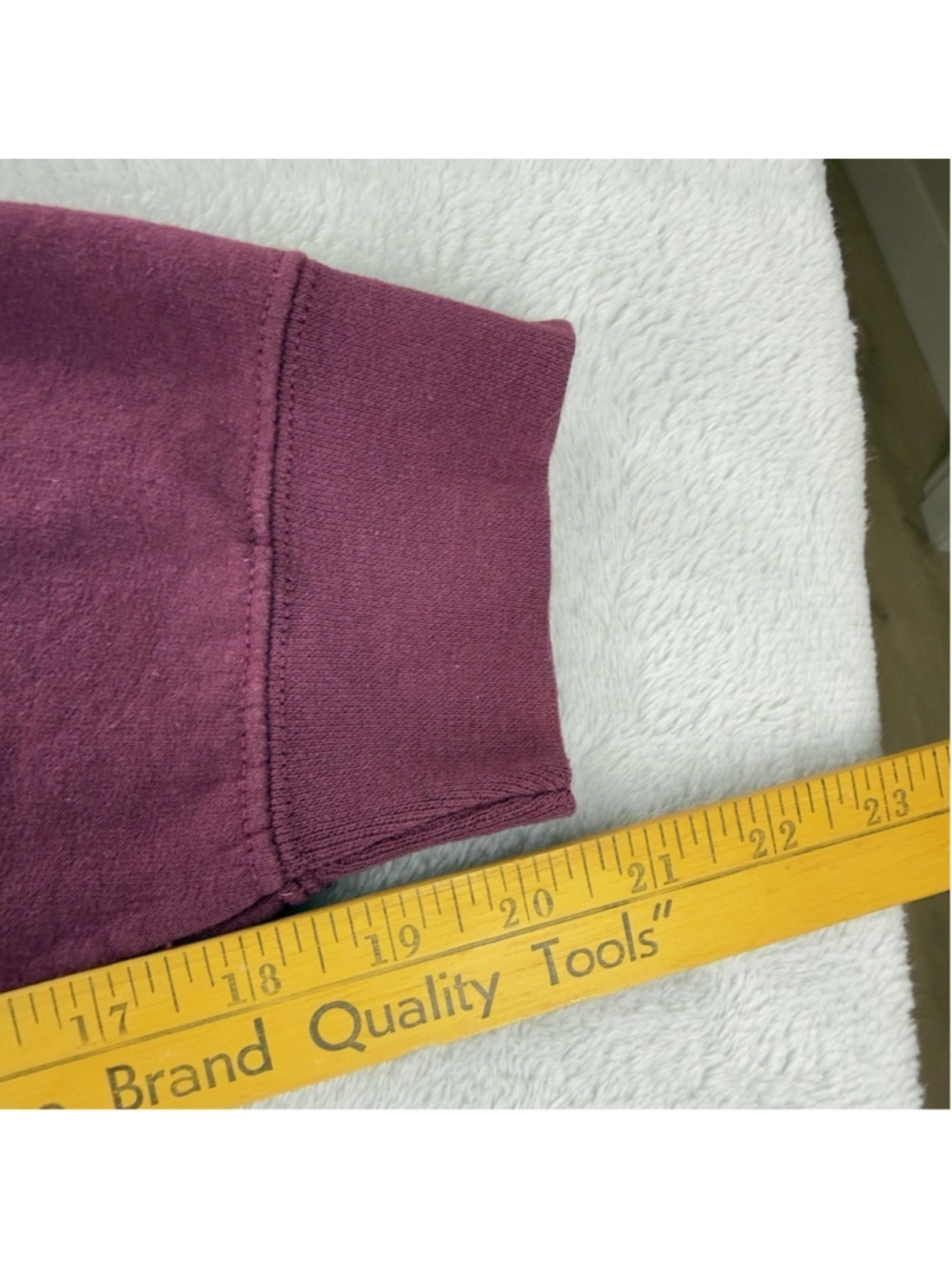 Vintage Nike Men's Size Large Reworked Maroon/Blk Retro Fleece Crewneck Sweater - Picture 10 of 11
